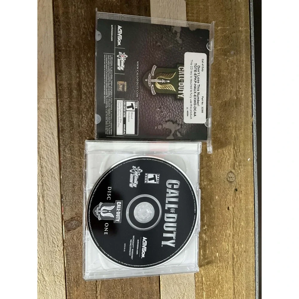 Orig. Call of Duty 1 PC CD-ROM 2003 Activision Infinity Ward Windows 98/2K/XP